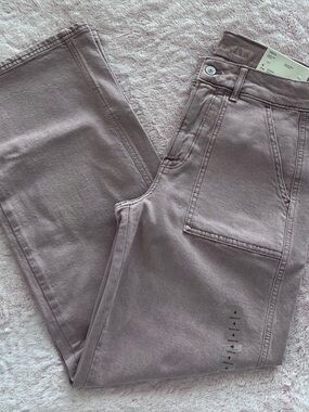 American Eagle Muted Mauve Mid-Rise Skater Jeans